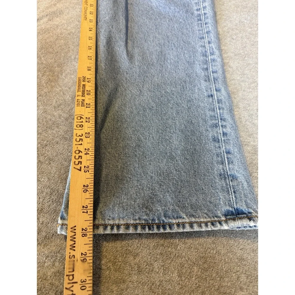 Abercrombie & Fitch Authentic Rigid Denim Baggy  Light Wash 33x30 Mens Y2K